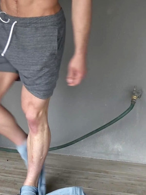 Hot gay sex pics with Super Fit Hung Cock Diego Cruz Jerks Off