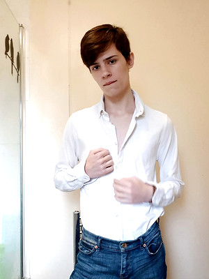 Gay sex pics with Benji May - Stroking Twink Dick With Benji