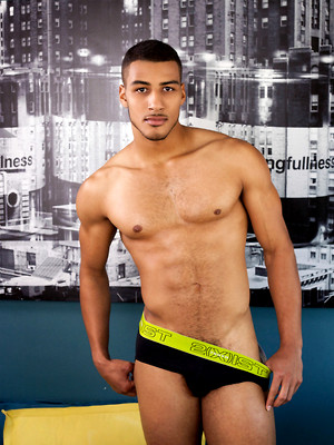 Gay male in Dominic Santos Self Suck & Ass Play
