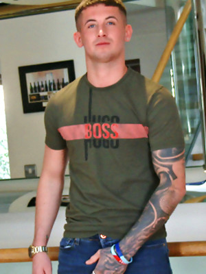 Gay sex pics with Straight Young Footballer Jack Shows off his Lean Body