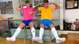 Check new gay sex scene with Straight Best Mates Wank their Hard Uncut Cocks Together and Shoot Cum Everywhere!