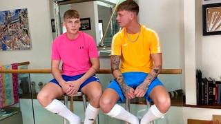 Check new gay sex scene with Straight Best Mates Wank their Hard Uncut Cocks Together and Shoot Cum Everywhere!