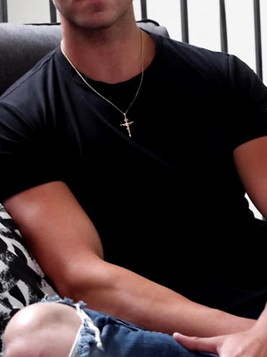 Free gay porn pics with Hot Italian Stud Shows Off His Hot Cock