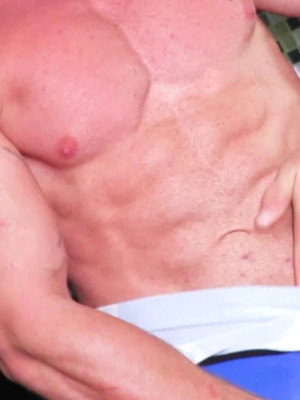 Gay porn pics Massive Body Builder Jerks His Uncut Meat