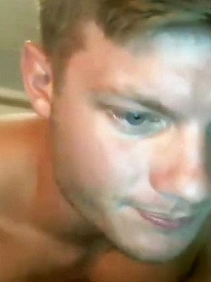 Hot gay sex pics with Blonde Haired Blue Eyed All-American Boy Cums