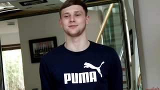Free gay porn video Straight Young Footballer Danny Davis Wanks his Big Uncut Cock & Shoots a Massive Load of Jizz!