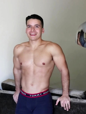 Gay boys pics - Handsome HUNK Damian Romano Jerks His Giant COCK