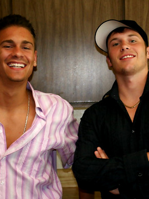 Hot boys nude photos - Kinky in-laws Phoenix & Denny strip naked & jerk off their big dicks