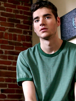 Gay sex pics with Skinny boy Kevric strokes dick