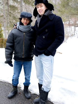 Gay boys pics - SNOW PLOW: Caden Dior & Luca Knight