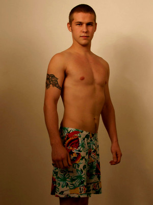 Twinks xxx pics - Blonde stud Jack posing butt naked with his huge dick in his hands