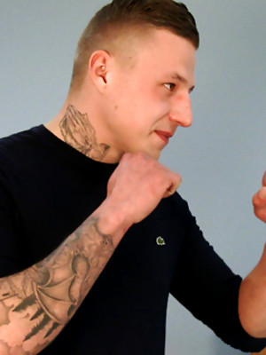 Hot twinks porn pics - Young Straight MMA Fighter Wanks his Big Uncut Cock & Shoots his Load!