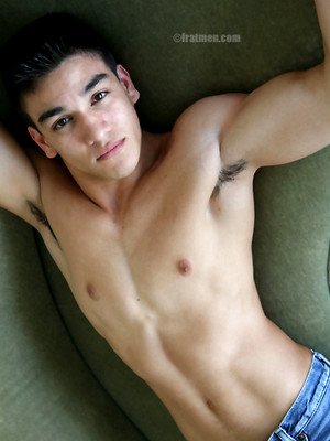 Cute uncut gay boys - Diego, hot latino jock naked