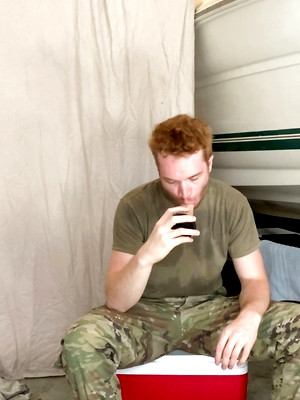 Gay male in Active Duty: At Ease - Dacotah Red