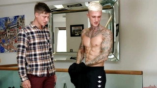 XXX Gay clips contains Young Straight Stud Harry's 1st Man Suck