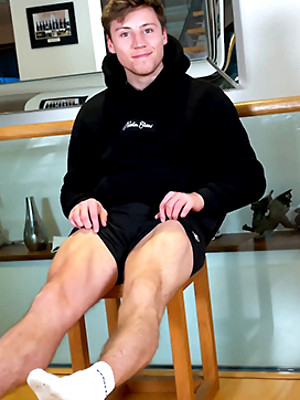 Free gay porn pics with Young Straight Stud gets Wanked & Walks around with a Big Hard Uncut Erection & Cums Loads!