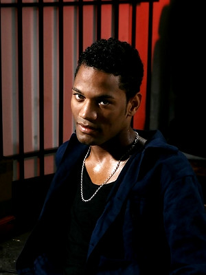 Hot gay sex pics with Sexy english lad strokes his black cock