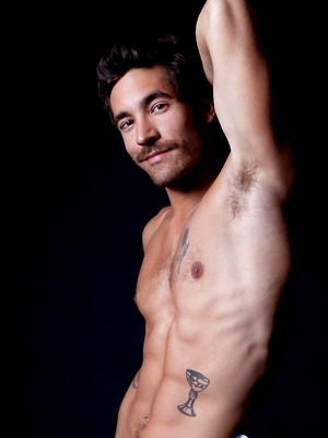 Gay porn pics Dale Cooper shows up at your doorstep showing off a stunning chiseled body, hard throbbing cock and beautiful hairy ass.