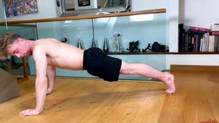 Free gay sex with Straight Young Boxer Shows off his Ripped Body & Wanks his Huge Uncut Cock!