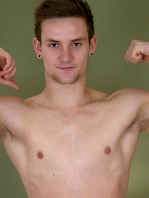 Gay sex pics with Hunky Straight Joel Shows Off His Thick Uncut Cock & Muscular Body