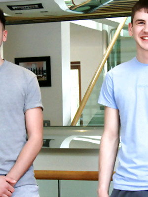 Cute uncut gay boys - Young Straight Pup Charlie gets his 1st Man Suck & it's Naughty Dominic Sucking his Big Uncut Cock!