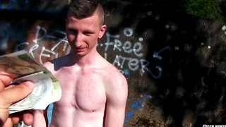 Free gay porn video CZECH HUNTER 426 - Hot Stud Gets his Tight Ass Boned out in Public