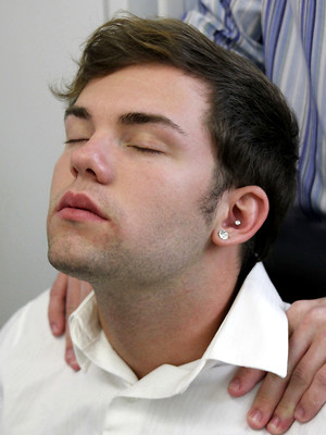 Gay sex pics with Kelan Helps Preston Relax