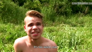 Gay Outdoors porn video CZECH HUNTER 260 - Hunk Enjoys a Good Bareback Pounding out in the Wild