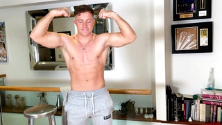 XXX Gay clips contains Young & Seriously Fit PT Shows off his Huge Muscles & Massive Uncut Cock & Shoots a Big Load!