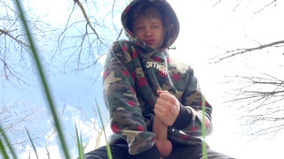 Check new gay sex scene with Sweet Boy Jerking his Big Dick (23cm) Outdoor / Huge Cumshot on Camera / College Boy / Monster Dick