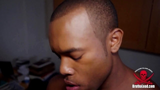 Gay porn video Bite-Sized Bottom Barebacked!