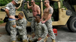 Check new gay sex scene with R&R, the Troop Candy way