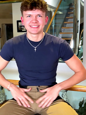 Gay male in Young Handsome Teen gets Manhandled & his Hard Uncut Cock Shoots Cum!