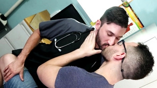 Free gay porn video Doctor can't help himself Butt Fucking Latino Patient - ExtraBigDicks