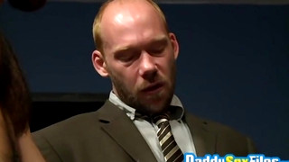 Gay Hairy porn video Voyeur Daddy Watching Hardcore Threesome Hunk Anal Drilling