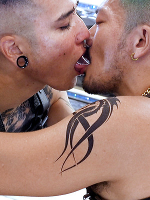 Free gay xxx pics with Double Dipper