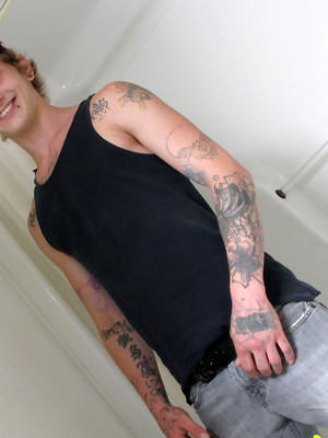 Hot gay sex pics with Matt Cash Piss And Stroke