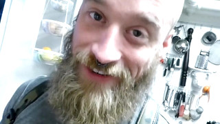 Free gay porn video Raw Dawggin' on the Kitchen Floor