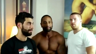 Free gay porn video Men of Montreal - Mickelo Takes Dustin Over the Edge