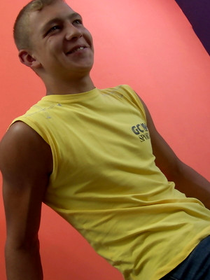 Gay boys pics - Spark - wanking his uncut dick