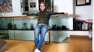 Gay porn video Young Straight Vaughan Wanks his Solid Uncut Cock & Squirts a Huge Load Everywhere!